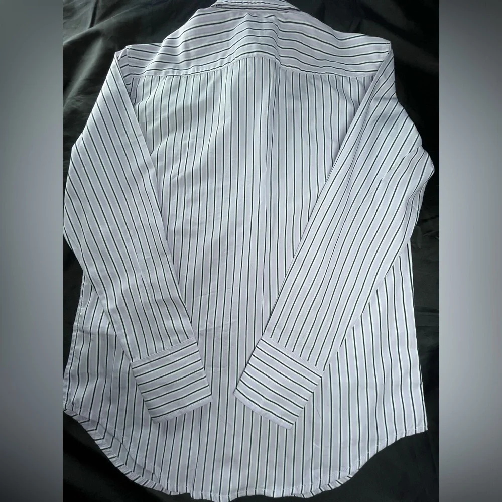 J.Crew Size 00  Garçon classic shirt in striped cotton poplin In Vintage Lilac - Picture 8 of 13